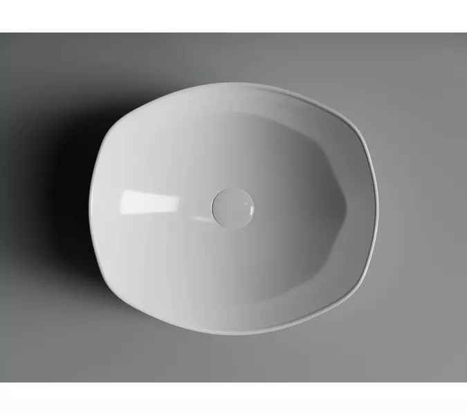 Умывальник чаша накладная овальная Element 420*385*145мм CN5017, изображение 4