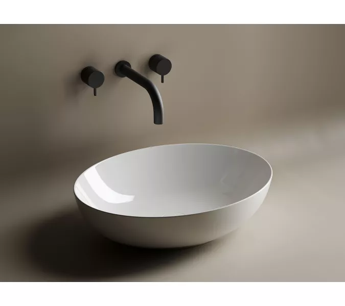 Умывальник чаша накладная овальная Ceramica Nova Element CN6017, Выбрать цвет: Белый, изображение 2
