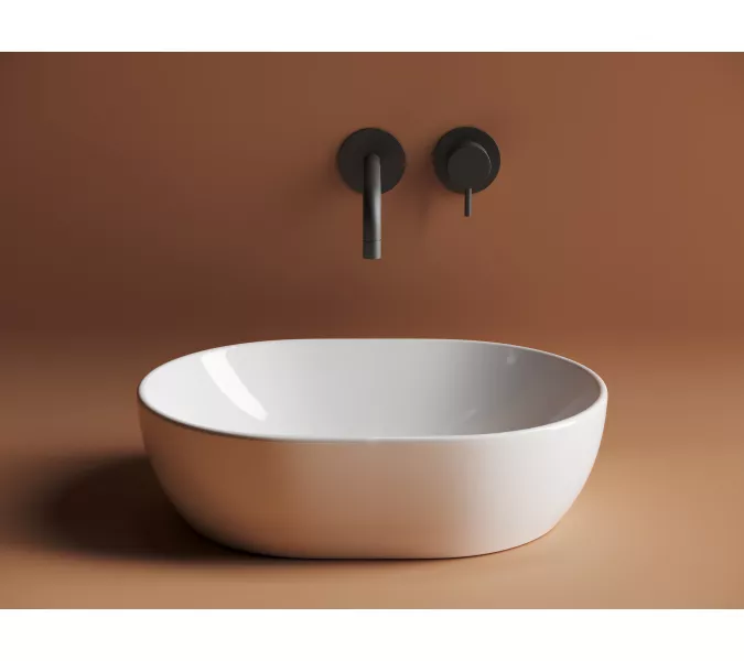 Умывальник чаша Ceramica Nova CN6019 накладная овальная Element 480*350*140мм
