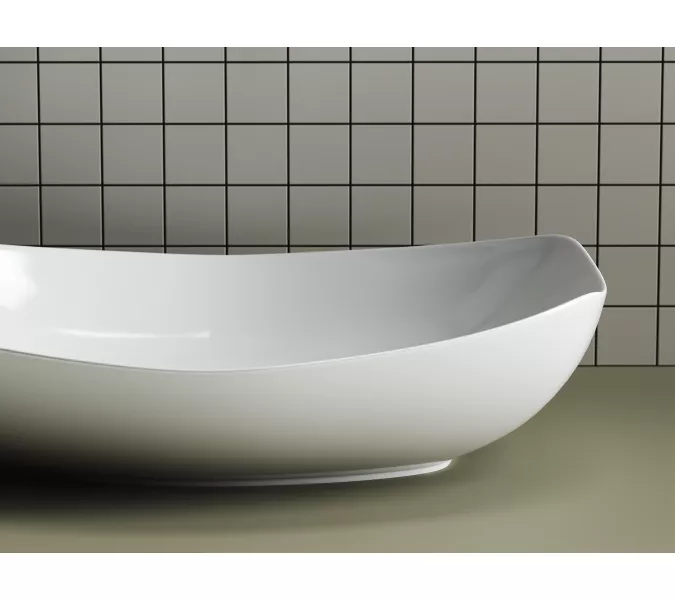 Умывальник чаша накладная овальная Element 560*400*155мм CN5016, изображение 3