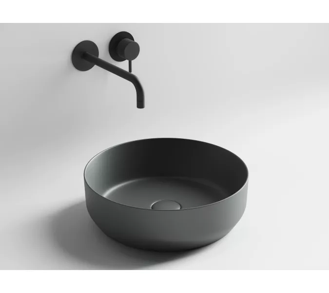 Умывальник чаша накладная круглая Ceramica Nova Element CN6022, Выбрать цвет: Темный антрацит матовый
