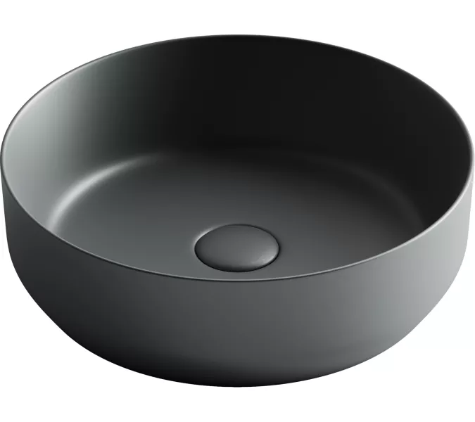 Умывальник чаша накладная круглая Ceramica Nova Element CN6022, Выбрать цвет: Темный антрацит матовый, изображение 7