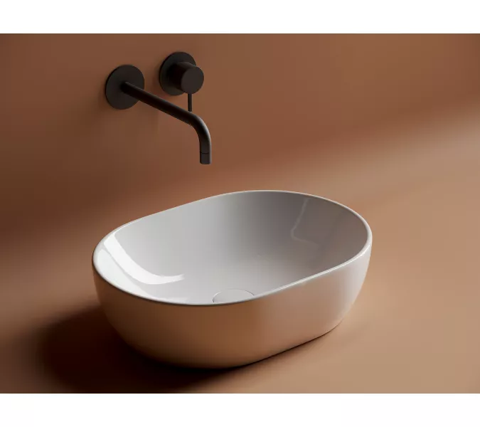 Умывальник чаша Ceramica Nova CN6019 накладная овальная Element 480*350*140мм, изображение 2