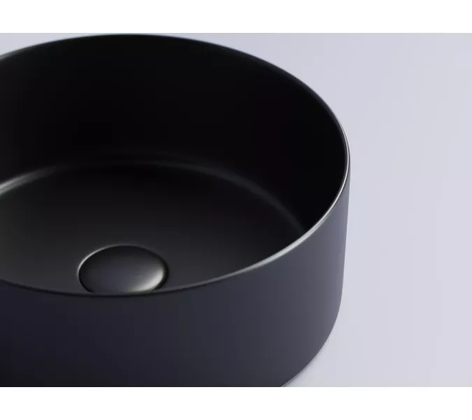 Умывальник чаша накладная круглая Ceramica Nova Element CN6032, Выбрать цвет: Черный матовый, изображение 3