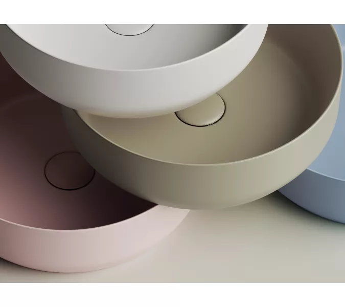 Умывальник чаша накладная круглая Ceramica Nova Element CN6022, Выбрать цвет: Розовый матовый, изображение 5