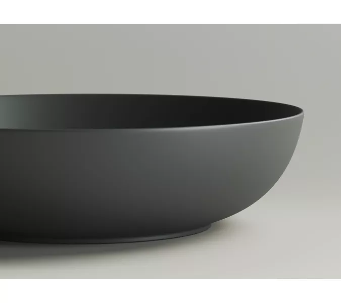 Умывальник чаша накладная овальная Ceramica Nova Element CN6017, Выбрать цвет: Темный антрацит матовый, изображение 4