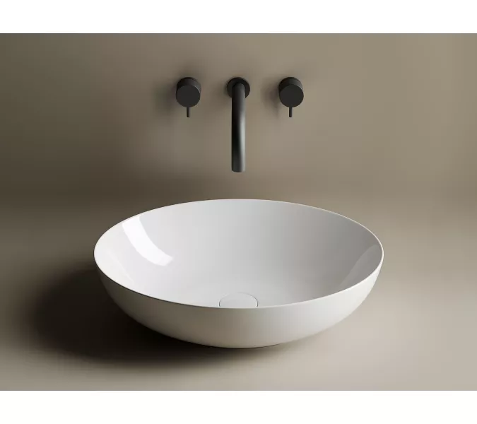 Умывальник чаша накладная овальная Ceramica Nova Element CN6017, Выбрать цвет: Белый