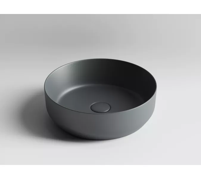 Умывальник чаша накладная круглая Ceramica Nova Element CN6022, Выбрать цвет: Темный антрацит матовый, изображение 2