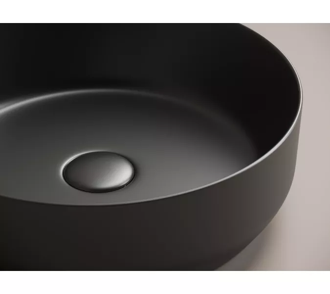 Умывальник чаша накладная круглая Ceramica Nova Element CN6022, Выбрать цвет: Черный матовый, изображение 5