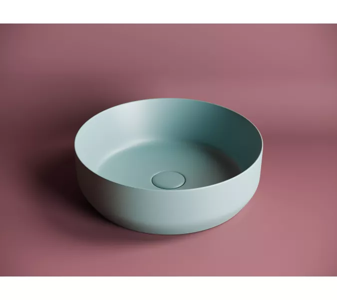 Умывальник чаша накладная круглая Ceramica Nova Element CN6022, Выбрать цвет: Зеленый матовый, изображение 3