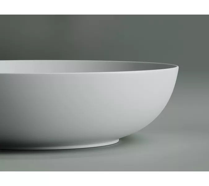 Умывальник чаша накладная овальная Ceramica Nova Element CN6017, Выбрать цвет: Белый матовый, изображение 4