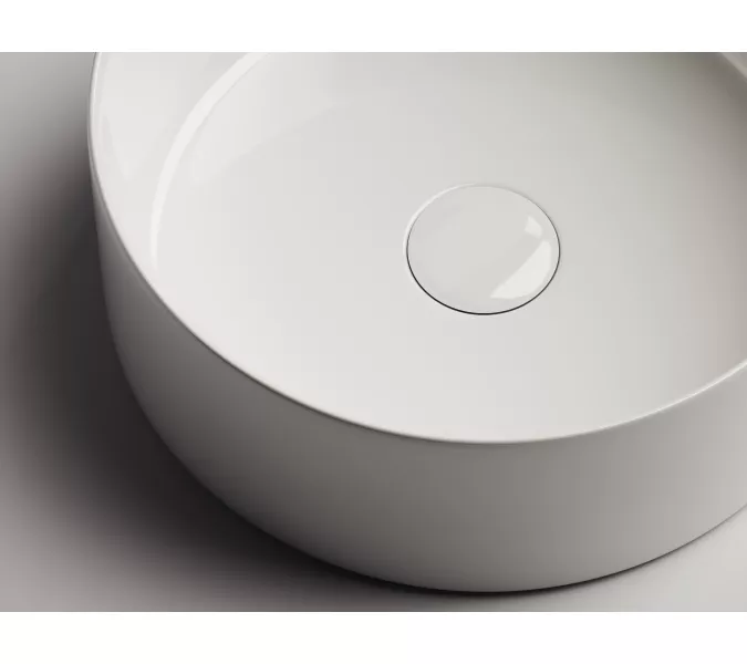Умывальник чаша накладная круглая Ceramica Nova Element CN6032, Выбрать цвет: Белый, изображение 2