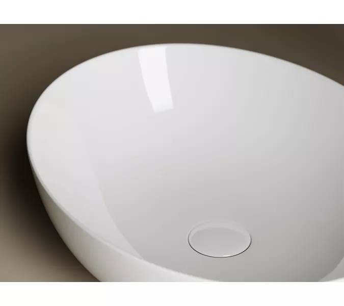 Умывальник чаша накладная овальная Ceramica Nova Element CN6017, Выбрать цвет: Белый, изображение 4