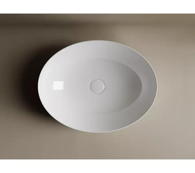 Умывальник чаша накладная овальная Ceramica Nova Element CN6017, Выбрать цвет: Белый, изображение 5
