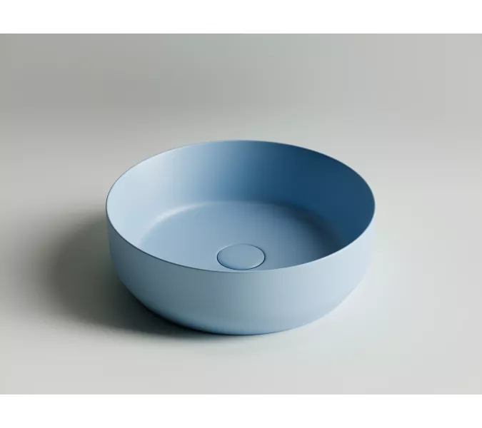 Умывальник чаша накладная круглая Ceramica Nova Element CN6022, Выбрать цвет: Голубой матовый