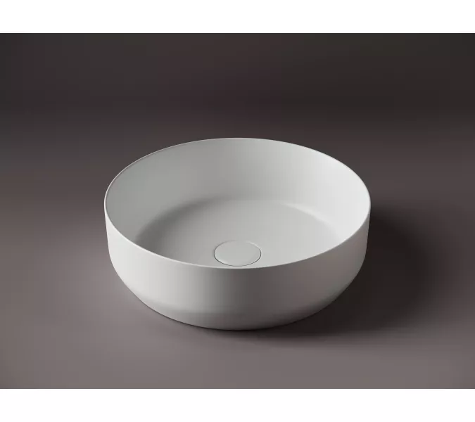 Умывальник чаша накладная круглая Ceramica Nova Element CN6022, Выбрать цвет: Белый матовый, изображение 3