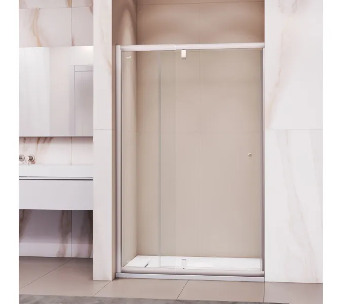 Душевая дверь RGW PA-02 NEW, Цвет стекла: шиншила, Цвет профиля (вариация): Хром, Выбрать размер: 70