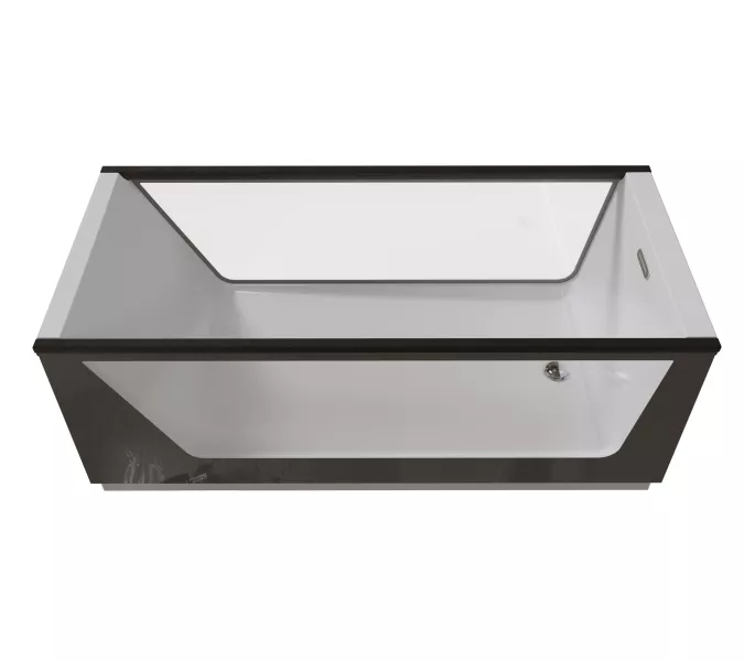 Ванна  AIMA NEO 170*75 2 стекла (принт бетон), Выбрать цвет: серый бетон, Выбрать размер: 170х75, изображение 2