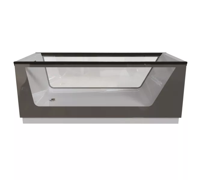 Ванна  AIMA NEO 170*75 2 стекла (принт бетон), Выбрать цвет: серый бетон, Выбрать размер: 170х75