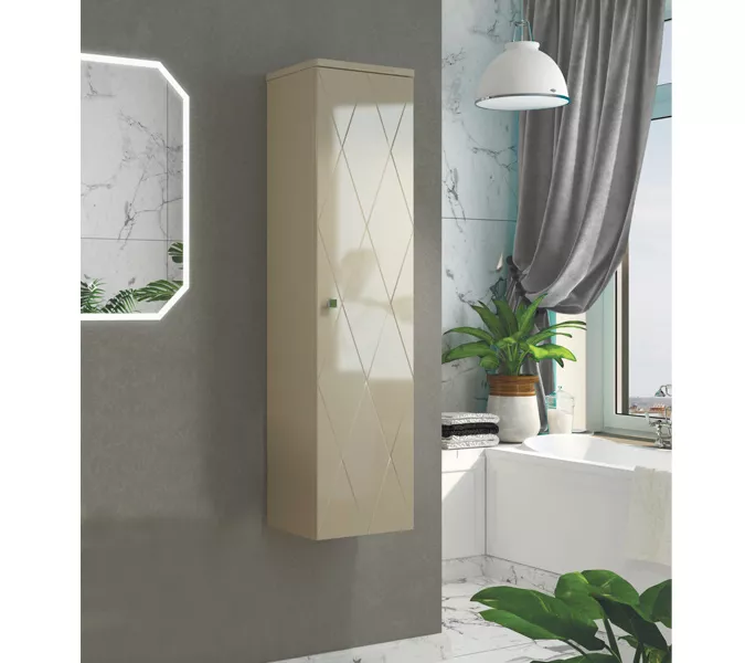 COMFORTY. Шкаф-колонна "Кремона-40" латте, изображение 2