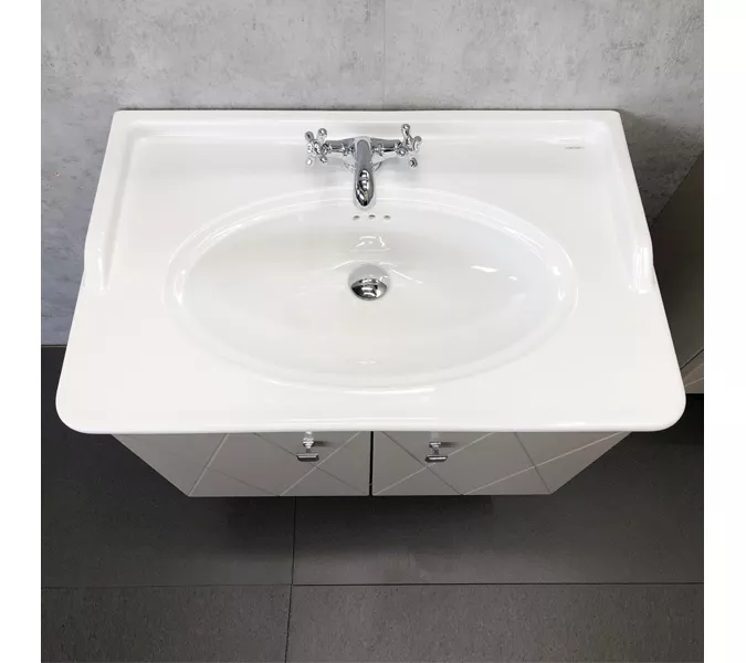 COMFORTY. Тумба-умывальник "Кремона-80" латте с раковиной COMFORTY 50180, изображение 4