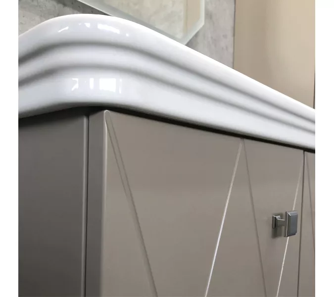 COMFORTY. Тумба-умывальник "Кремона-80" латте с раковиной COMFORTY 50180, изображение 3