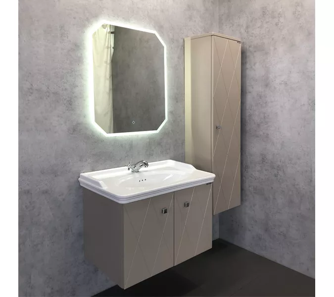 COMFORTY. Тумба-умывальник "Кремона-80" латте с раковиной COMFORTY 50180, изображение 6