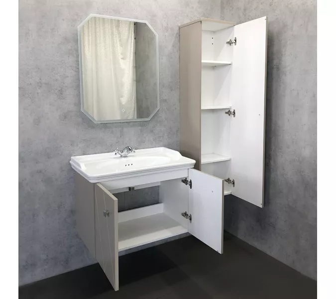 COMFORTY. Тумба-умывальник "Кремона-80" латте с раковиной COMFORTY 50180, изображение 7