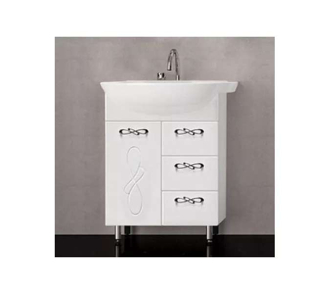 Тумба напольная с раковиной Style Line Венеция, Выбрать размер: 65, изображение 8