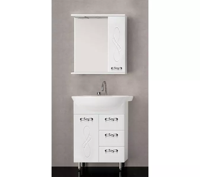 Тумба напольная с раковиной Style Line Венеция, Выбрать размер: 65, изображение 9