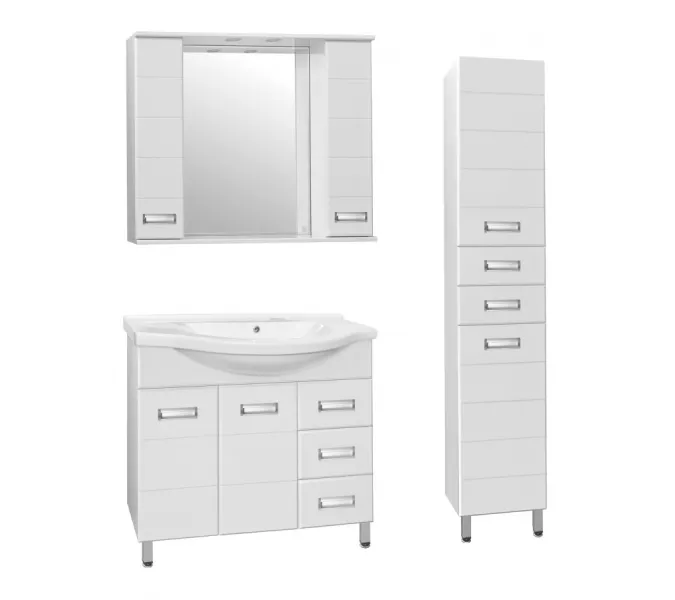 Зеркальный шкаф Style Line Ирис, Выбрать размер: 100, изображение 2