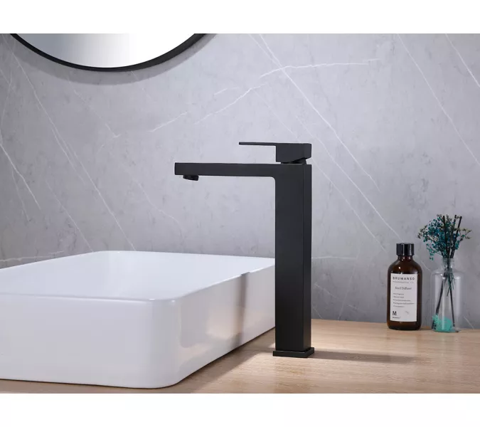 Смеситель ABBER Daheim AF8211B для раковины, черный матовый, Выбрать цвет: Черный, изображение 2