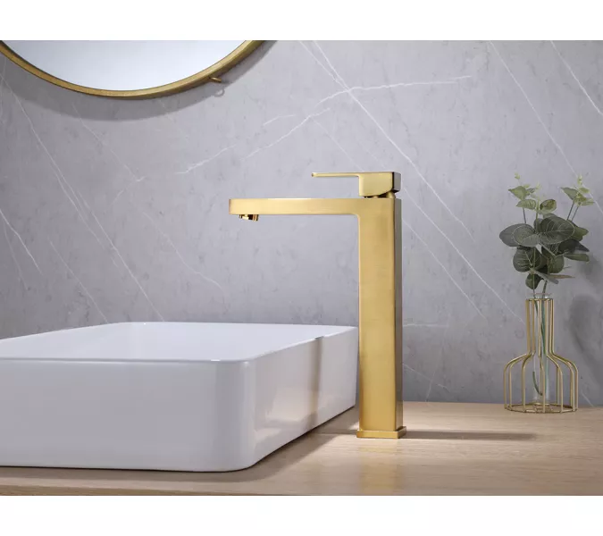 Смеситель ABBER Daheim AF8211G для раковины, золото матовое, Выбрать цвет: Золото, изображение 2