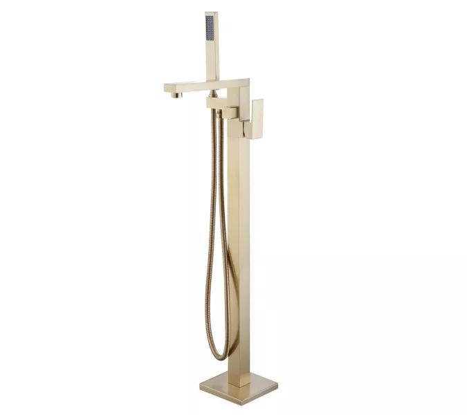 Смеситель ABBER Daheim AF8215G напольный, золото матовое, Выбрать цвет: Золото