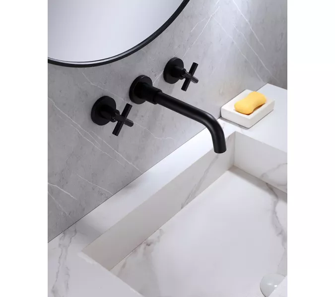 Смеситель ABBER Wasser Kreis AF81121B для раковины, черный матовый, Выбрать цвет: Черный матовый, изображение 2