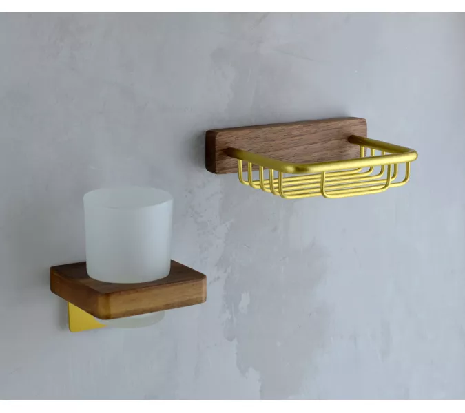 Bronze De Luxe Мыльница подвесная настенная, Выбрать цвет: Матовое золото, изображение 3