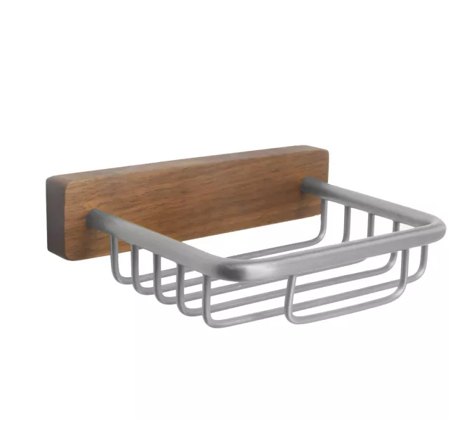 Bronze De Luxe Мыльница подвесная настенная, Выбрать цвет: Матовый хром