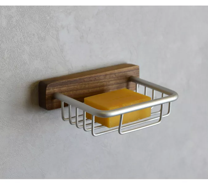 Bronze De Luxe Мыльница подвесная настенная, Выбрать цвет: Матовый хром, изображение 3