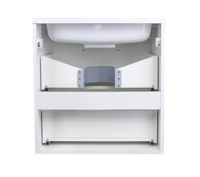 Тумба подвесная с раковиной Style Line Каре, Выбрать размер: 60, изображение 6