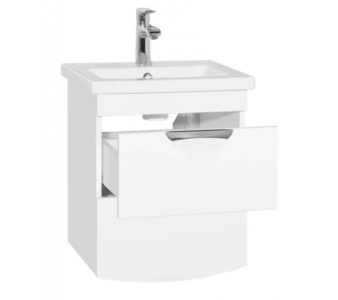 Тумба подвесная с раковиной Style Line Жасмин, Выбрать размер: 50, изображение 4