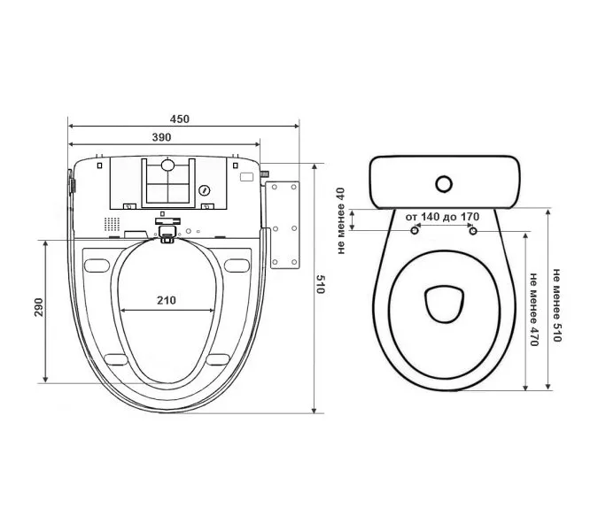Электронная крышка-биде TIMO ТЕ-710, изображение 2