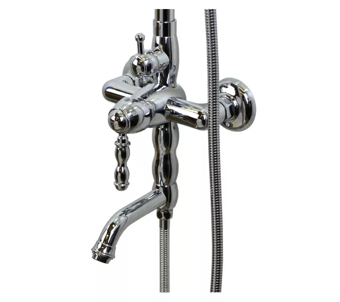 Bronze De Luxe TIFFANY Душевой комплект с изливом, Выбрать цвет: Хром, изображение 2