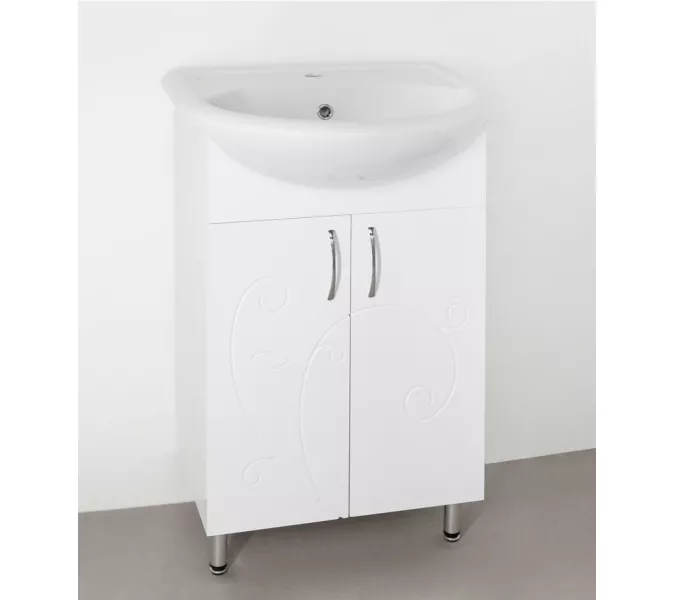 Тумба напольная с раковиной Style Line Эко Фьюжн, Выбрать размер: 55, изображение 3