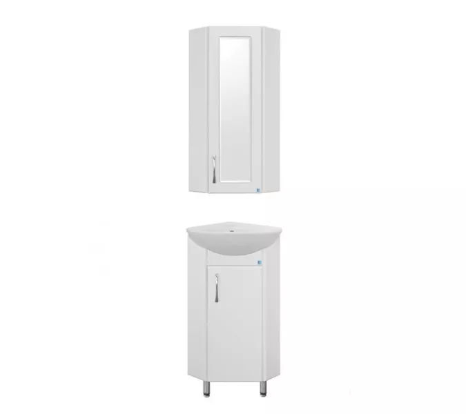 Шкаф с зеркальной вставкой Style Line  угловой, изображение 2