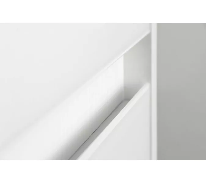 Тумба подвесная с раковиной Style Line Монако (2 ящ.), Гамма 56, Осина бел /бел лакобель, PLUS, Выбрать цвет: Белый, Выбрать размер: 80, изображение 4