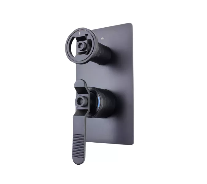 Bronze De Luxe 1760'S LOFT Душевой комплект встраиваемый, Выбрать цвет: Матовый черный, изображение 5