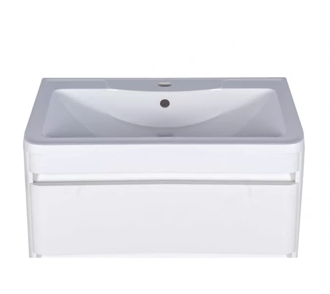 Тумба подвесная с раковиной Style Line  Атлантика, Выбрать цвет: Белый, Выбрать размер: 60, изображение 10