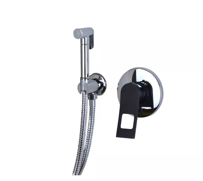 Bronze De Luxe ELEMENT Комплект гигиенического душа встраиваемый, Выбрать цвет: Хром