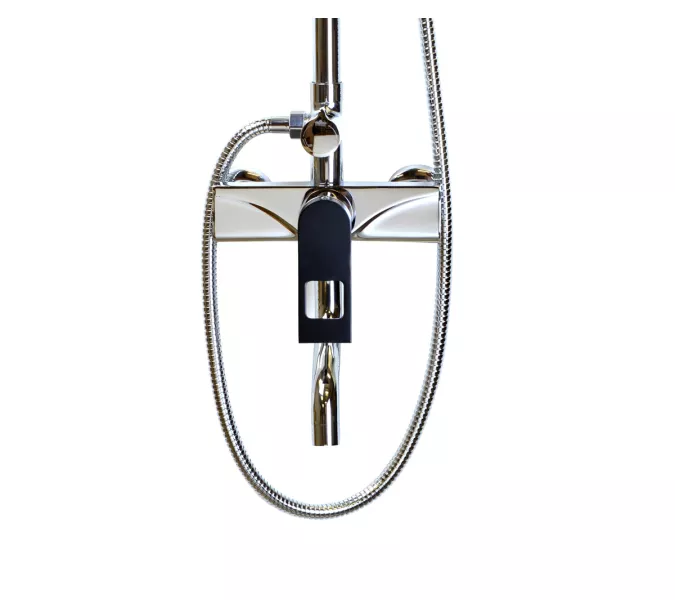 Bronze De Luxe Element Душевой гарнитур, Высота (мм): 1650, Выбрать цвет: Хром, изображение 2