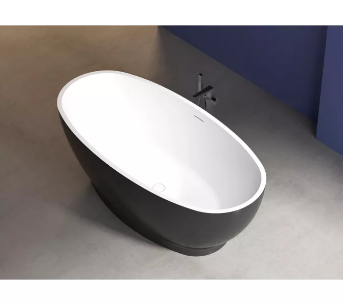 Акриловая ванна ABBER AB9207MB 165х80, Выбрать цвет: Черный матовый, изображение 10